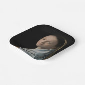 Johannes Vermeer - Studie über eine junge Frau Pappteller (Gewinkelt)
