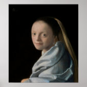 Johannes Vermeer - Studie über eine junge Frau Poster (Vorne)