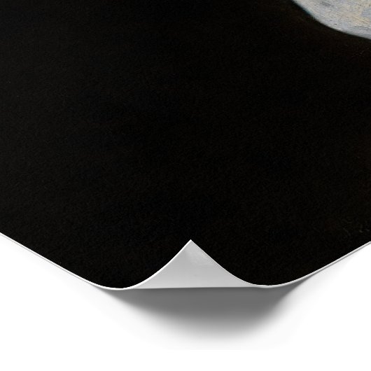 Johannes Vermeer - Studie über eine junge Frau Poster (Ecke)