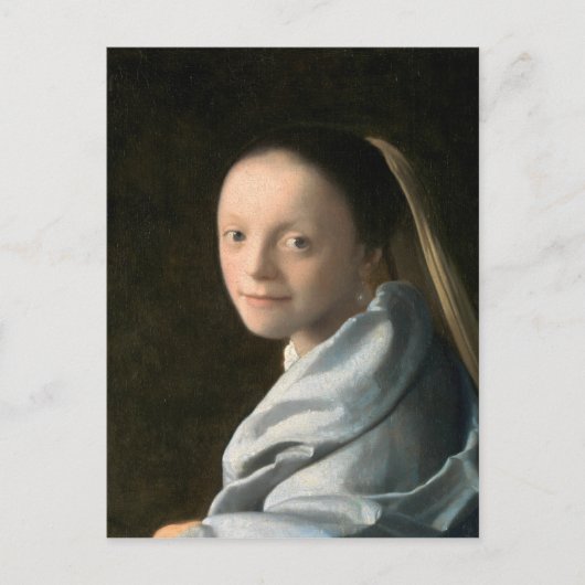 Johannes Vermeer Study of a Young Woman Postkarte (Vorderseite)