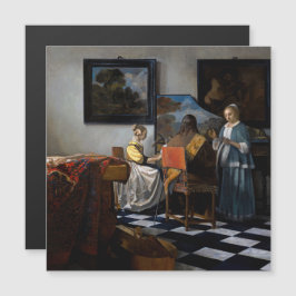 Johannes Vermeer - The Concert Magnetic Card Magnetkarte