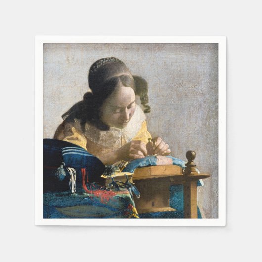 Johannes Vermeer - The Lacemaker Serviette (Vorderseite)