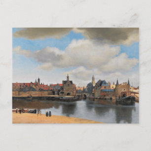 Johannes Vermeer, van Deft, View of Delft Postkarte