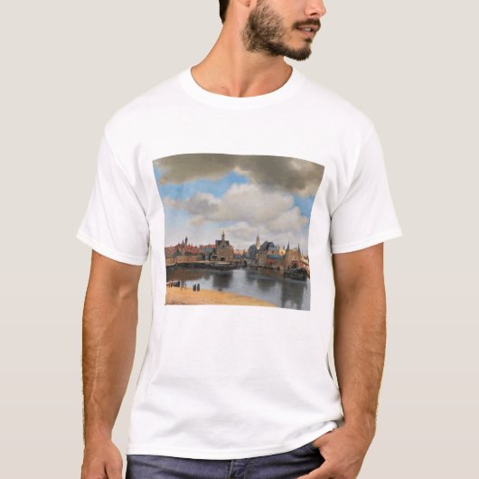 Johannes Vermeer, van Deft, View of Delft T-Shirt (Vorderseite)