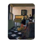 Johannes Vermeer, van Delft, The Music Lesson Magnet (Vertikal)