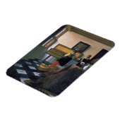 Johannes Vermeer, van Delft, The Music Lesson Magnet (Linke Seite)
