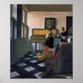 Johannes Vermeer, van Delft, The Music Lesson Poster (Vorne)