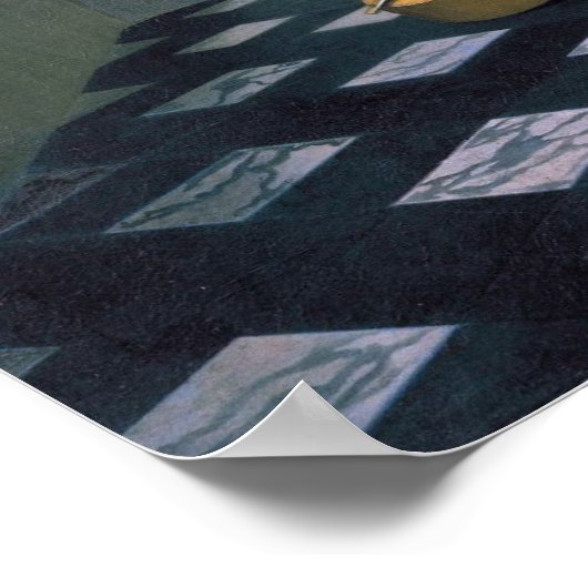 Johannes Vermeer, van Delft, The Music Lesson Poster (Ecke)