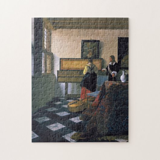 Johannes Vermeer, van Delft, The Music Lesson Puzzle (Vertikal)
