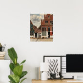 Johannes Vermeer View Houses in Delft Poster (Heimbüro)