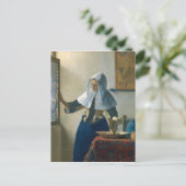 Johannes Vermeer Young Woman mit Wasserpitcher Postkarte (Stehend Vorderseite)