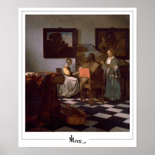 Johannes Vermeer Zedign Art Poster #19 (Vorne)