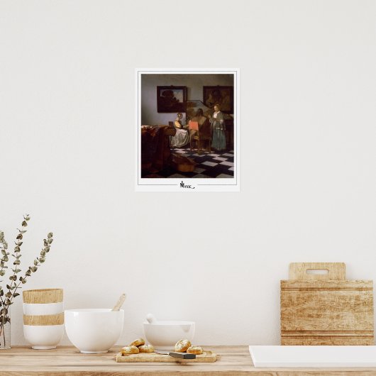 Johannes Vermeer Zedign Art Poster #19 (Küche)