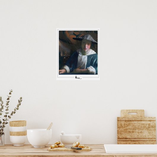 Johannes Vermeer Zedign Art Poster #23 (Küche)