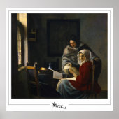 Johannes Vermeer Zedign Art Poster #35 (Vorne)