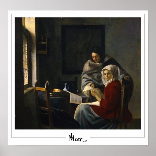 Johannes Vermeer Zedign Art Poster #35 (Vorne)