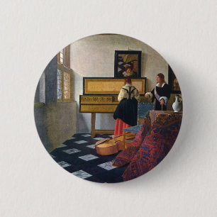 Johannes Vermeers Das Musikstück (um 1663) Button