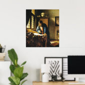 Johannes Vermeers Der Geograf (ca. 1669) Poster (Heimbüro)