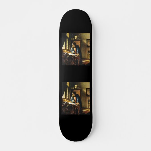 Johannes Vermeers Der Geograf (ca. 1669) Skateboard (Vorne)
