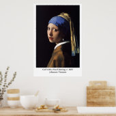 Johannes Vermeer's Girl mit Perlenohrring Poster (Küche)