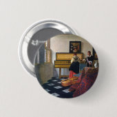 Johannes Vermeers Musikunterricht (ca. 1663) Button (Vorne & Hinten)