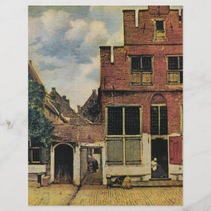 Johannes Vermeer's Street in Delft (ca. 1660) Flyer