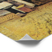 Johannes Vermeer's Street in Delft (ca. 1660) Poster (Ecke)