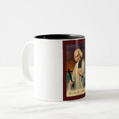 Johannes Vianney Zweifarbige Tasse (Vorderseite Links)