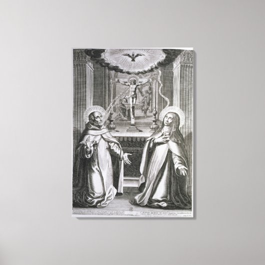 Johannes vom Kreuz und St. Theresa von Avila Leinwanddruck (Vorderseite)