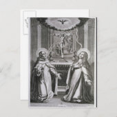 Johannes vom Kreuz und St. Theresa von Avila Postkarte (Vorne/Hinten)