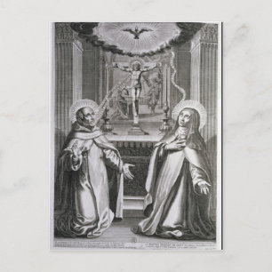 Johannes vom Kreuz und St. Theresa von Avila Postkarte