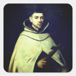 Johannes vom Kreuz von Zurbarán Quadratischer Aufkleber