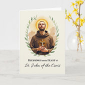 Johannes vom Kreuzfeiertag - Segen-Kranz Karte (Gelbe Blume)