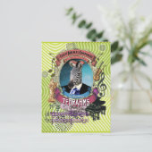 Johannes Zebrahms Zebra Animal Composer Brahms Postkarte (Stehend Vorderseite)