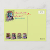 Johannes Zebrahms Zebra Animal Composer Brahms Postkarte (Rückseite)