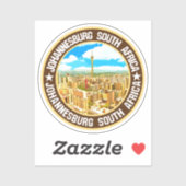 Johannesburg Aufkleber (Blatt)