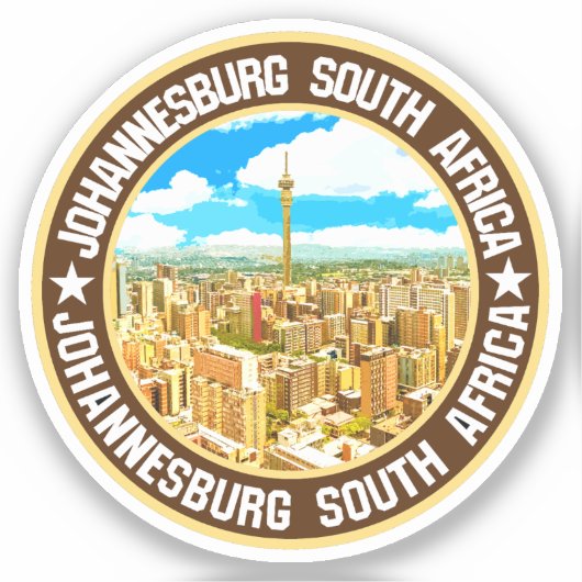 Johannesburg Aufkleber (Vorderseite)