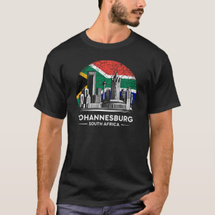 Johannesburg City South Africa Flag T-Shirt