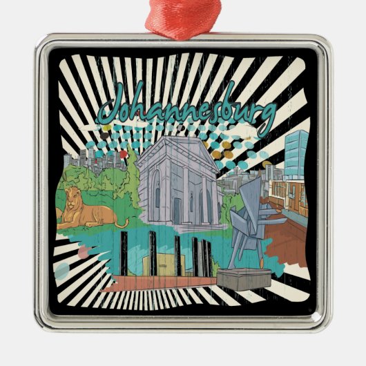 Johannesburg Ornament Aus Metall (Vorne)