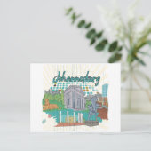 Johannesburg Postkarte (Stehend Vorderseite)