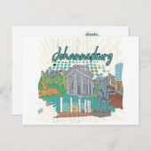 Johannesburg Postkarte (Vorne/Hinten)