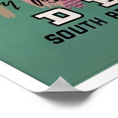 Johannesburg Reiseplakat Südafrika Kunst Poster (Ecke)