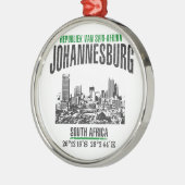 Johannesburg Silbernes Ornament (Links)