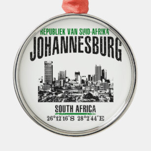 Johannesburg Silbernes Ornament