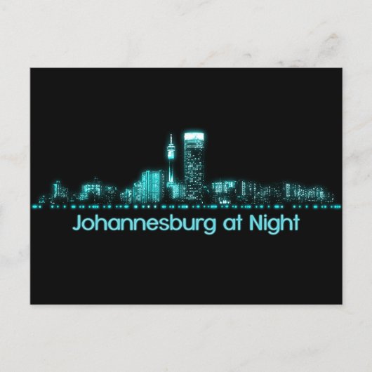 Johannesburg Skyline Postkarte (Vorderseite)