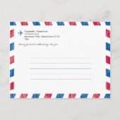 Johannesburg South Africa Airmail Save the Date Ankündigungspostkarte (Rückseite)