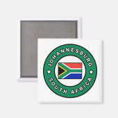 Johannesburg South Africa Magnet (Vorderseite/Rückseite)