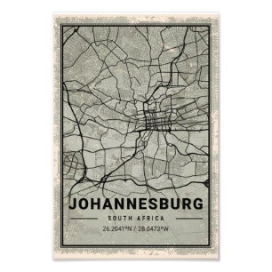 Johannesburg South Africa Print Poster Canvas