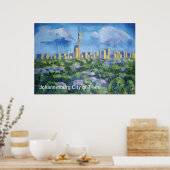 Johannesburg Stadt Bäume Poster (Küche)