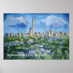 Johannesburg-Stadt der Bäume Poster